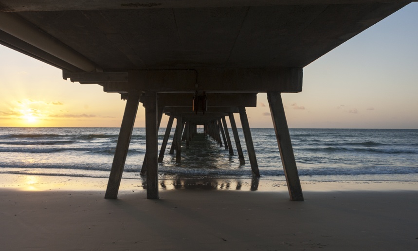 glenelg pier adelaide sunset