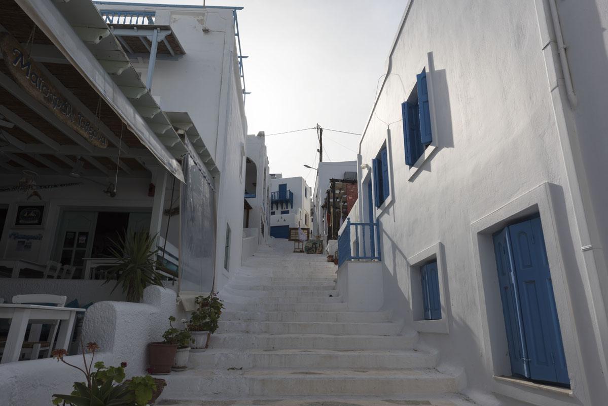 chora streets blue hour