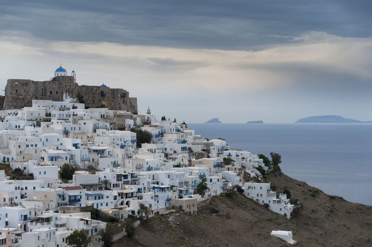 astypalea greek islands blue hour