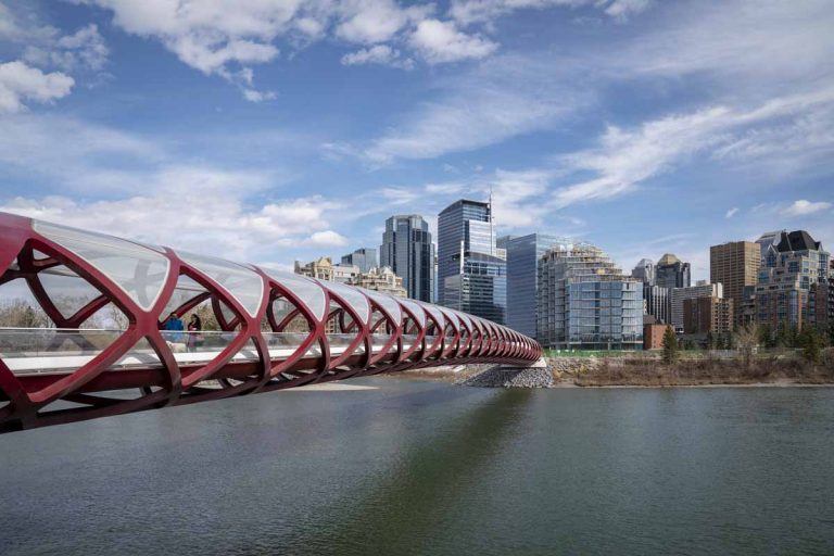 7 Coolest Places To Visit In Calgary The Crowded Planet   Places To Visit In Calgary Peace Bridge 768x512 