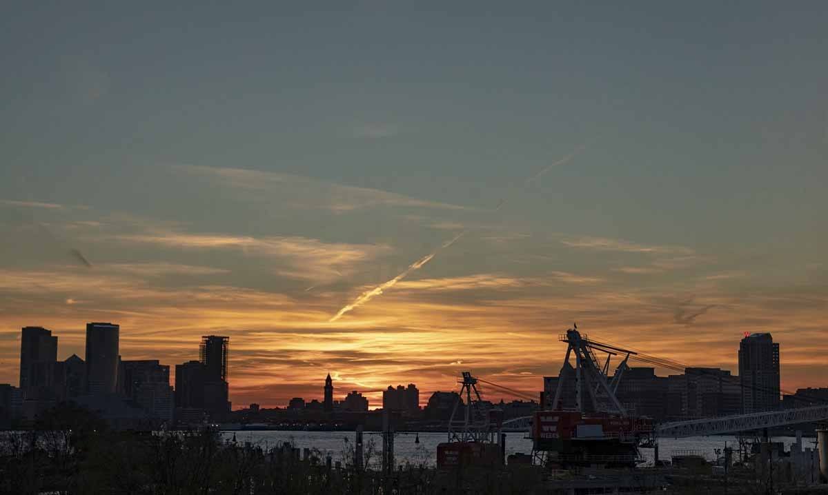 Sonnenuntergang in New York von der High Line