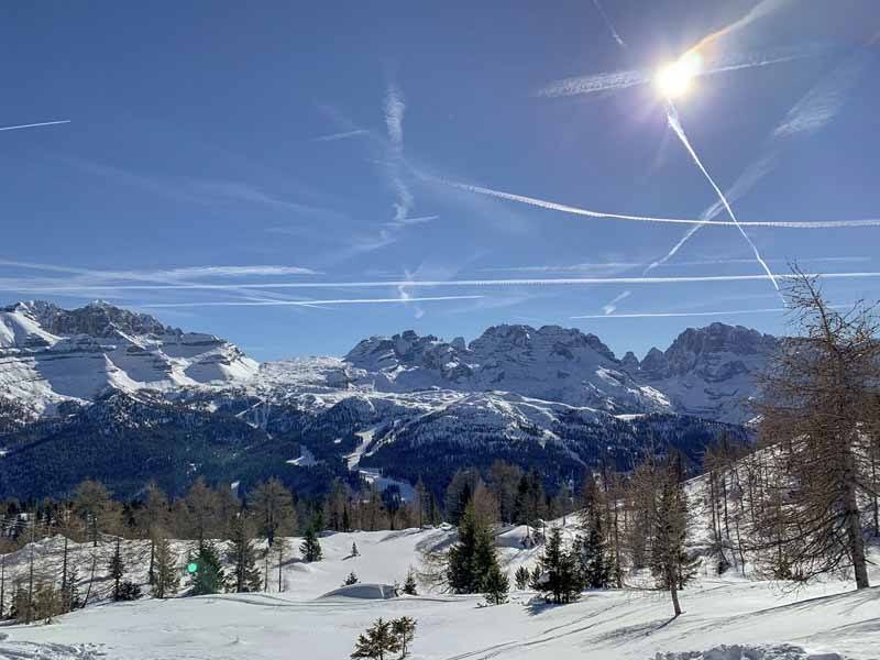 dolomites winter view