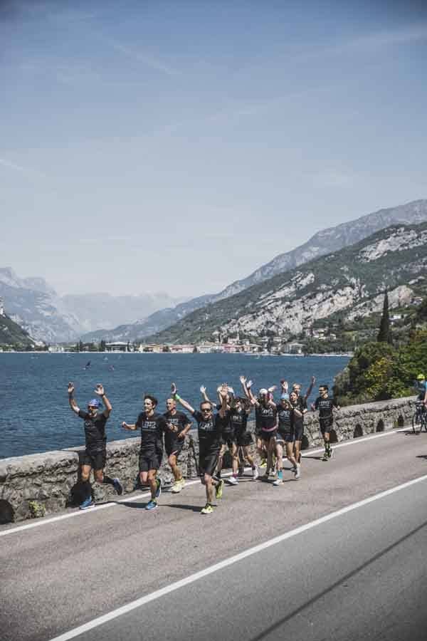 route panoramique en cours d'exécution marathon du lac de garde