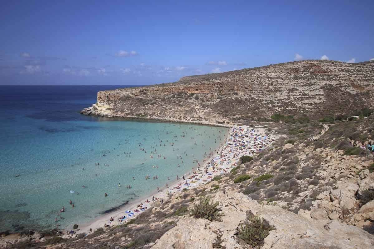 Lampedusa Italie en juillet
